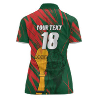 Custom Senegal Champions Football Women Polo Shirt Lions of Teranga Rise Again