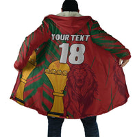 Custom Morocco Champions Football Cloak Atlas Lions Grunge Motif
