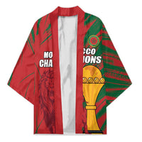 Custom Morocco Champions Football Kimono Atlas Lions Grunge Motif