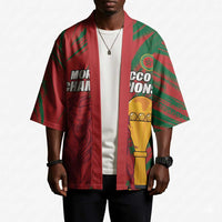 Custom Morocco Champions Football Kimono Atlas Lions Grunge Motif