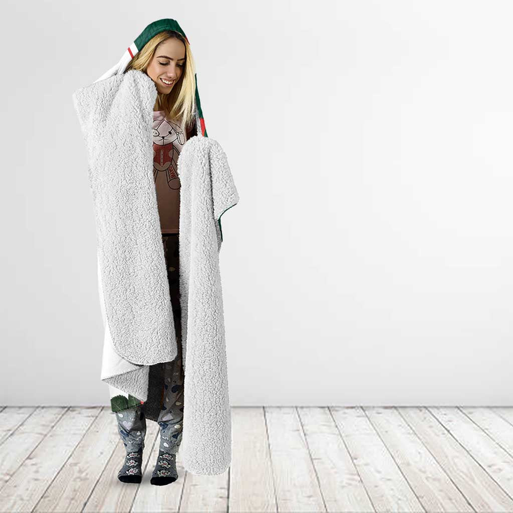 Bulgaria Lion Hooded Blanket Folk Patterns With Rose