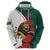 Bulgaria Lion Hoodie Folk Patterns With Rose