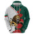 Bulgaria Lion Hoodie Folk Patterns With Rose