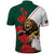 Bulgaria Lion Polo Shirt Folk Patterns With Rose