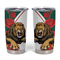 Bulgaria Lion Tumbler Cup Folk Patterns With Rose