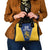 Custom Finland Lion Shoulder Handbag Finnish Folk Patterns