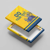 Custom Sweden Hockey Canvas Wall Art Tre Kronor Go Champions