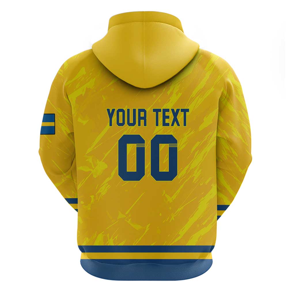 Custom Sweden Hockey Hoodie Tre Kronor Go Champions