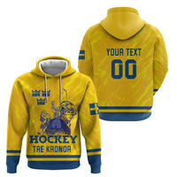 Custom Sweden Hockey Hoodie Tre Kronor Go Champions