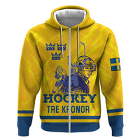 Custom Sweden Hockey Hoodie Tre Kronor Go Champions