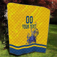 Custom Sweden Hockey Quilt Tre Kronor Go Champions