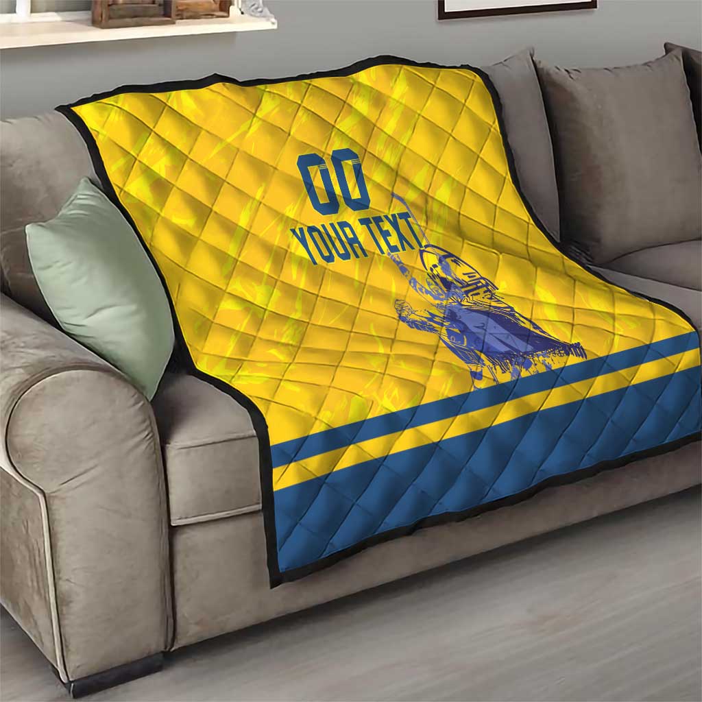 Custom Sweden Hockey Quilt Tre Kronor Go Champions