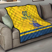 Custom Sweden Hockey Quilt Tre Kronor Go Champions