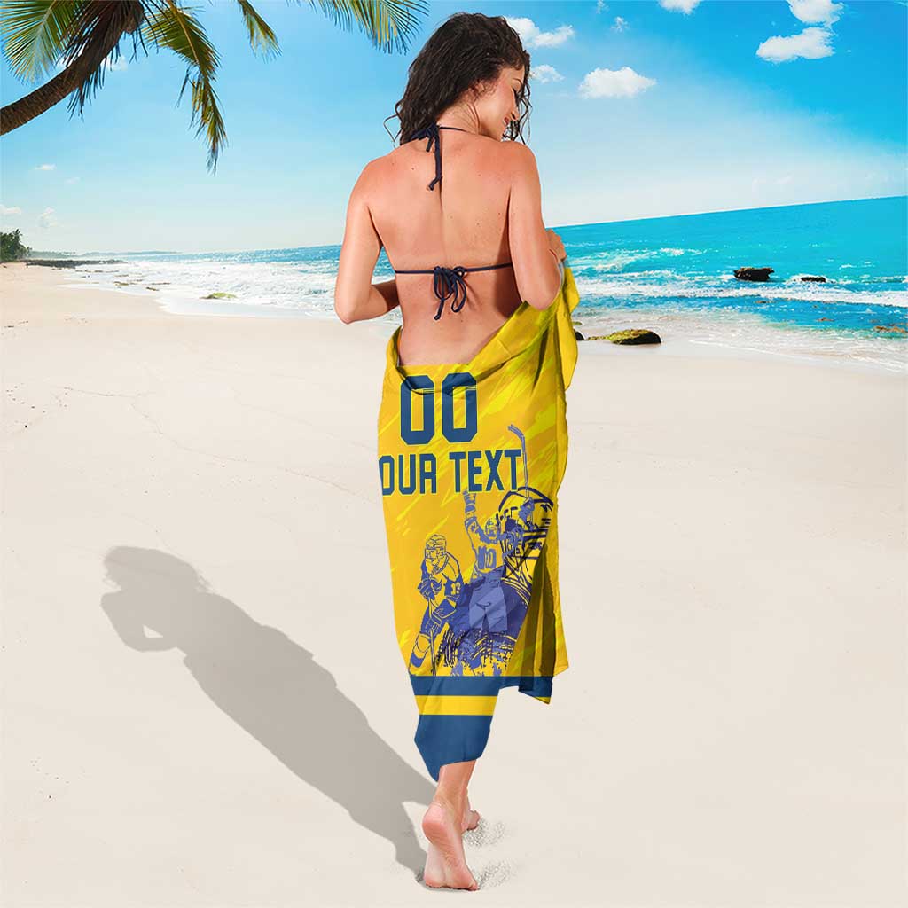 Custom Sweden Hockey Sarong Tre Kronor Go Champions