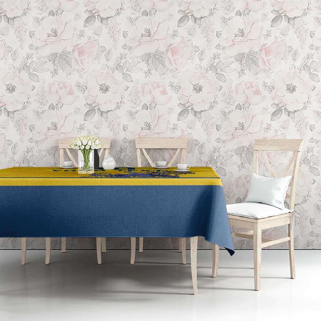 Custom Sweden Hockey Tablecloth Tre Kronor Go Champions