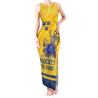 Custom Sweden Hockey Tank Maxi Dress Tre Kronor Go Champions