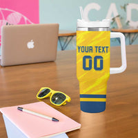 Custom Sweden Hockey Tumbler With Handle Tre Kronor Go Champions