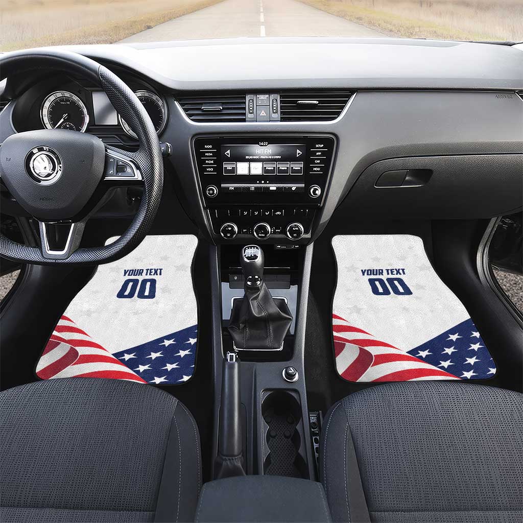 Custom USA Hockey Car Mats Team USA Eagle Mascot