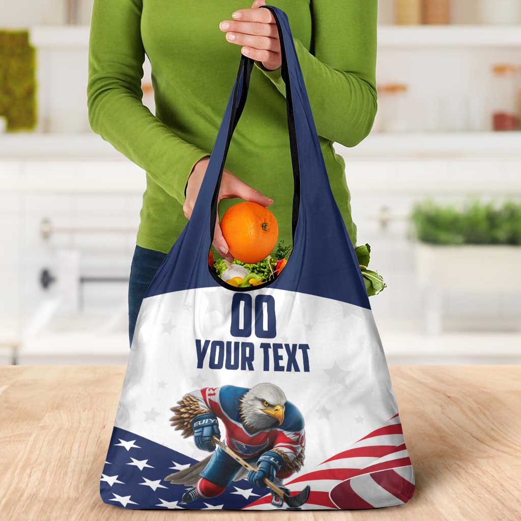 Custom USA Hockey Grocery Bag Team USA Eagle Mascot
