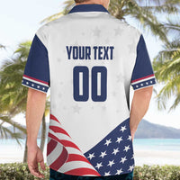 Custom USA Hockey Hawaiian Shirt Team USA Eagle Mascot