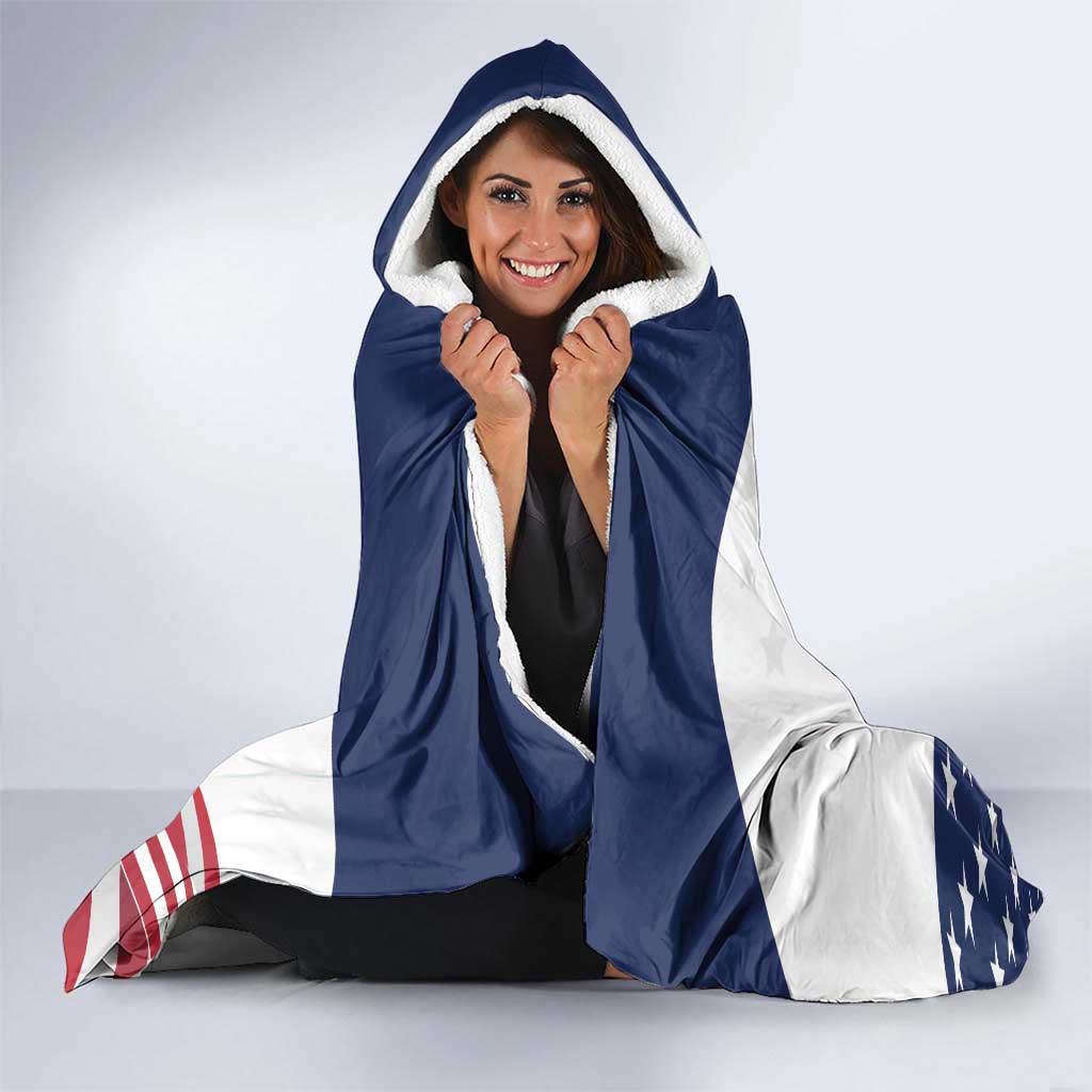 Custom USA Hockey Hooded Blanket Team USA Eagle Mascot