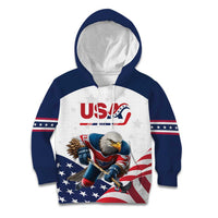 Custom USA Hockey Kid Hoodie Team USA Eagle Mascot