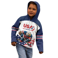 Custom USA Hockey Kid Hoodie Team USA Eagle Mascot