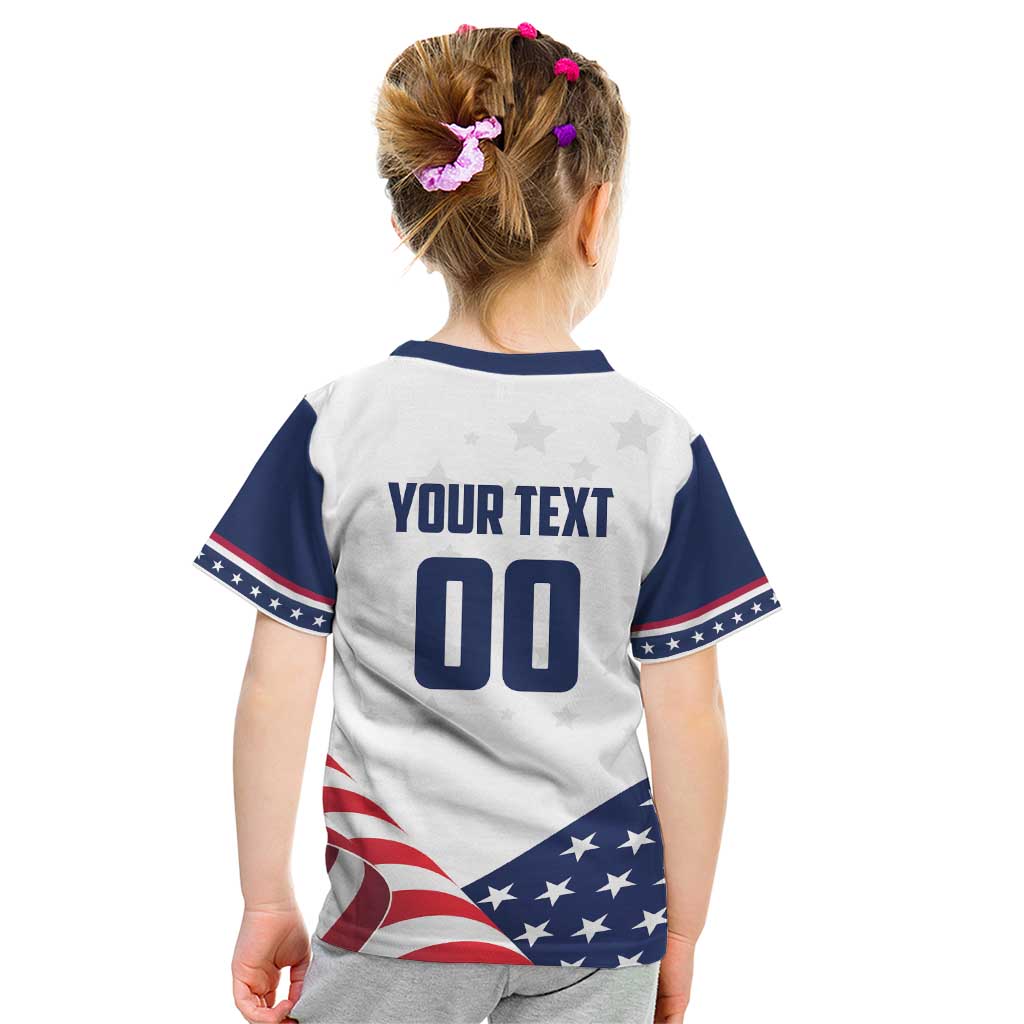 Custom USA Hockey Kid T Shirt Team USA Eagle Mascot