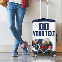 Custom USA Hockey Luggage Cover Team USA Eagle Mascot