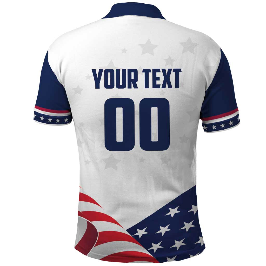 Custom USA Hockey Polo Shirt Team USA Eagle Mascot