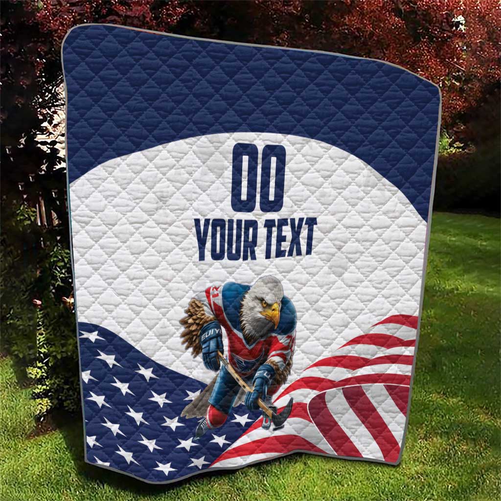 Custom USA Hockey Quilt Team USA Eagle Mascot