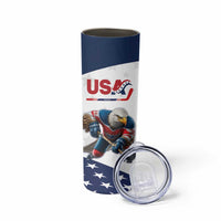 Custom USA Hockey Skinny Tumbler Team USA Eagle Mascot