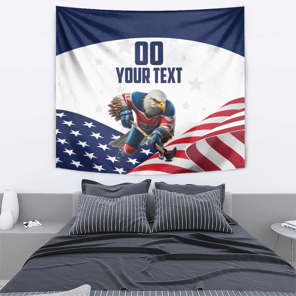 Custom USA Hockey Tapestry Team USA Eagle Mascot