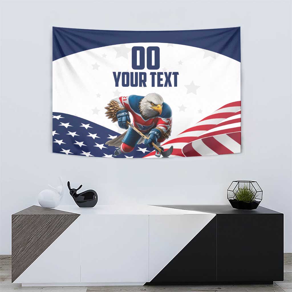 Custom USA Hockey Tapestry Team USA Eagle Mascot