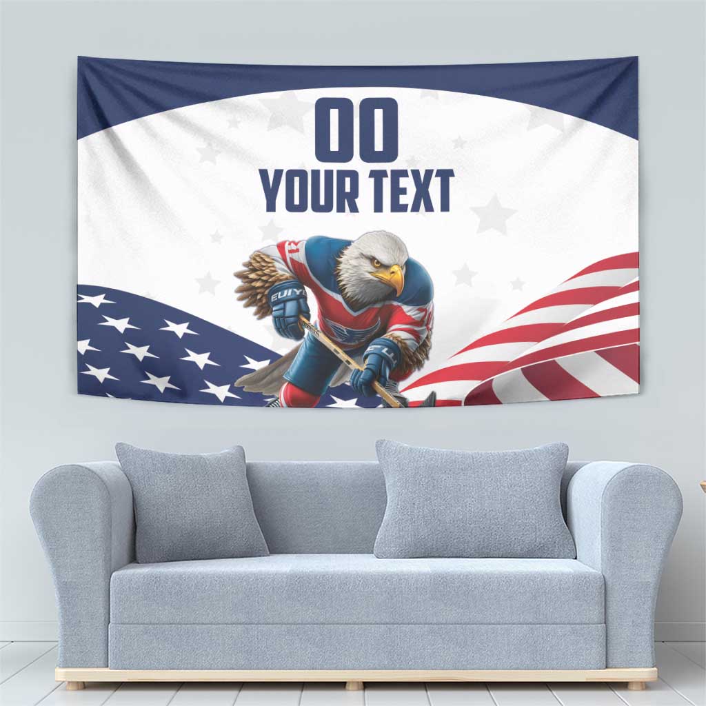 Custom USA Hockey Tapestry Team USA Eagle Mascot