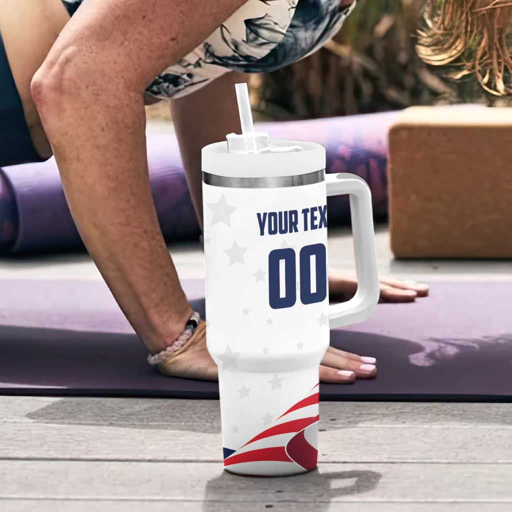 Custom USA Hockey Tumbler With Handle Team USA Eagle Mascot