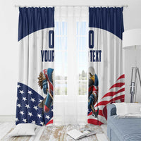 Custom USA Hockey Window Curtain Team USA Eagle Mascot