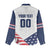 Custom USA Hockey Women Casual Shirt Team USA Eagle Mascot