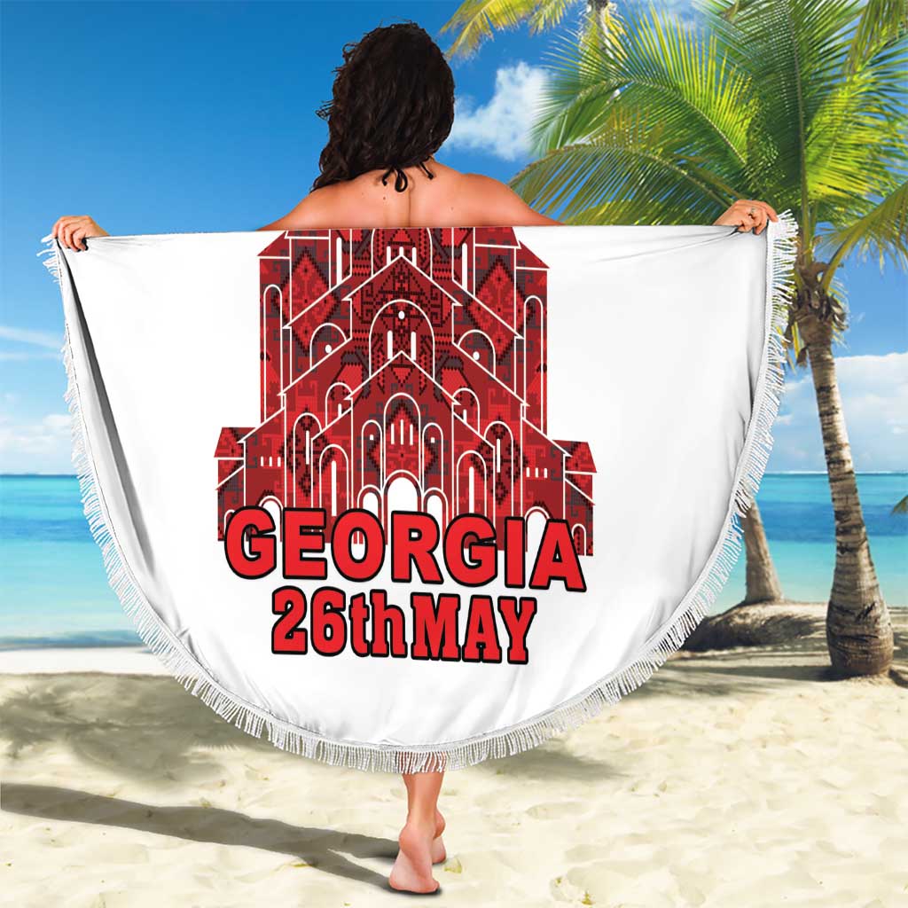 Georgia Independence Day Beach Blanket Sameba Dzala Ertobashia