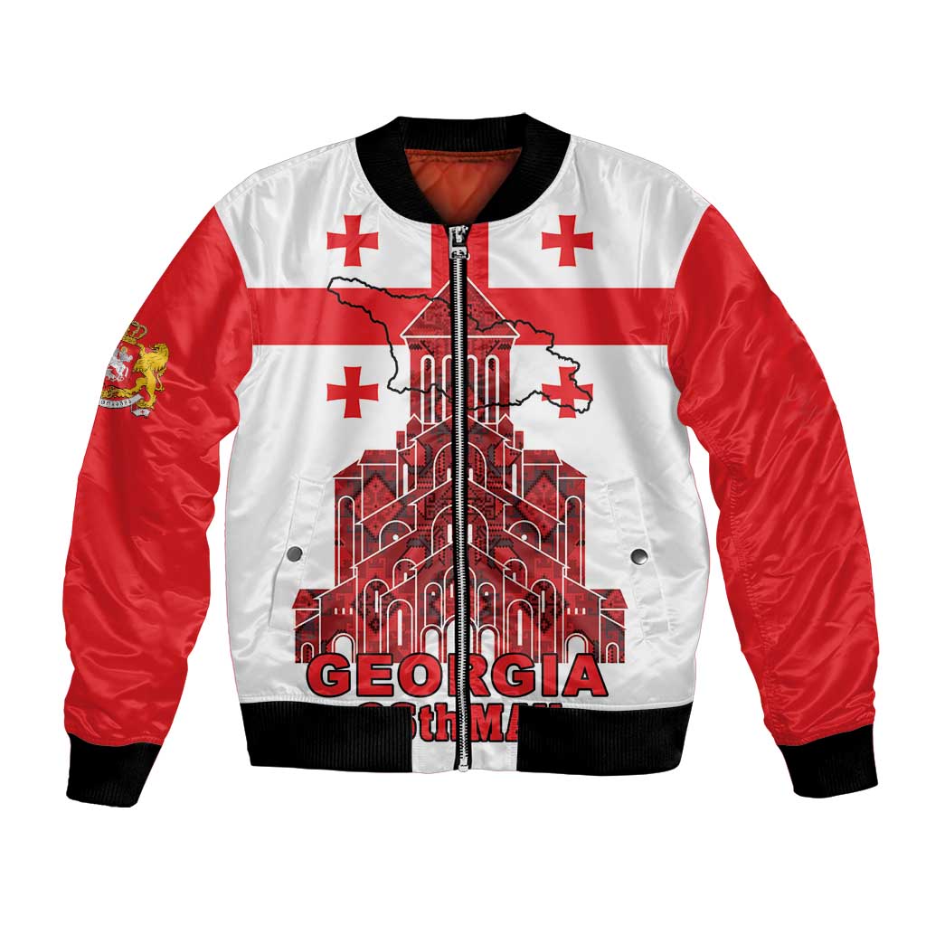 Georgia Independence Day Bomber Jacket Sameba Dzala Ertobashia