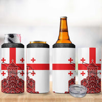 Georgia Independence Day 4 in 1 Can Cooler Tumbler Sameba Dzala Ertobashia