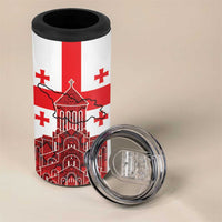 Georgia Independence Day 4 in 1 Can Cooler Tumbler Sameba Dzala Ertobashia