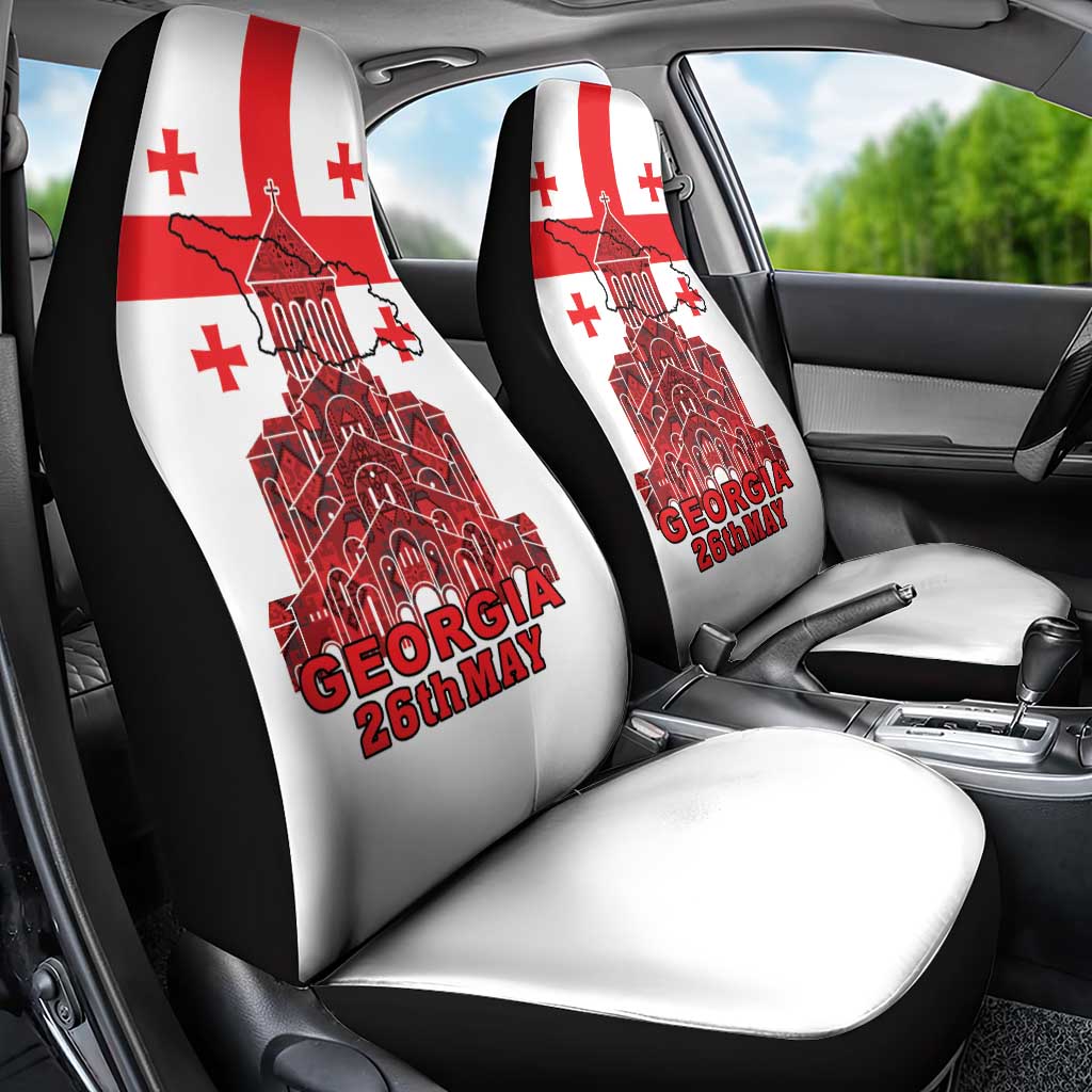 Georgia Independence Day Car Seat Cover Sameba Dzala Ertobashia