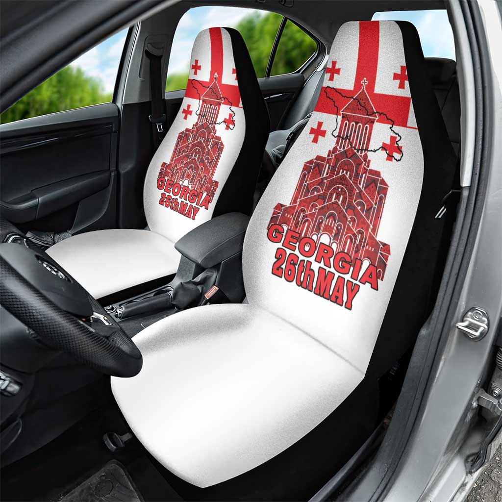 Georgia Independence Day Car Seat Cover Sameba Dzala Ertobashia