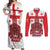Georgia Independence Day Couples Matching Off Shoulder Maxi Dress and Long Sleeve Button Shirt Sameba Dzala Ertobashia