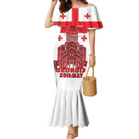 Georgia Independence Day Family Matching Mermaid Dress and Hawaiian Shirt Sameba Dzala Ertobashia