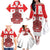 Georgia Independence Day Family Matching Off The Shoulder Long Sleeve Dress and Hawaiian Shirt Sameba Dzala Ertobashia
