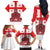 Georgia Independence Day Family Matching Off The Shoulder Long Sleeve Dress and Hawaiian Shirt Sameba Dzala Ertobashia