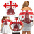 Georgia Independence Day Family Matching Off Shoulder Short Dress and Hawaiian Shirt Sameba Dzala Ertobashia