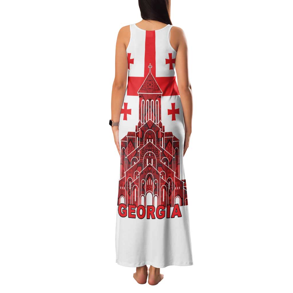 Georgia Independence Day Family Matching Tank Maxi Dress and Hawaiian Shirt Sameba Dzala Ertobashia
